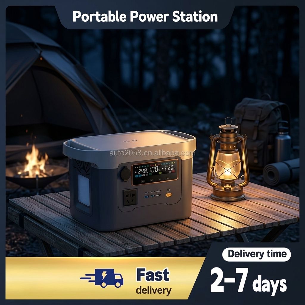 Outdoor Lighting Battery Powered - 600W 540Wh 휴대용 파워스테이션, 고휘도 LED