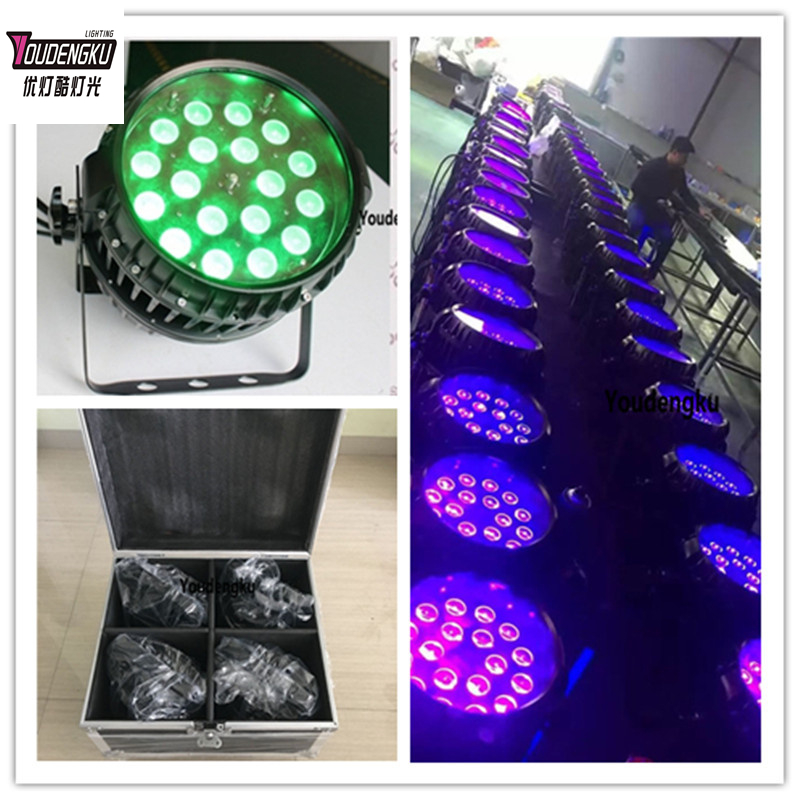 Outdoor Lighting Led Fixtures - 플라이케이스 포함 4개 18*18w RGBAW-UV IP65