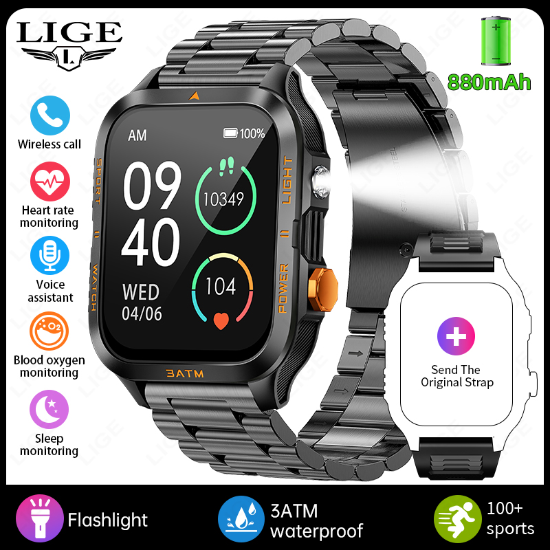 Outdoor Lighting Ip Rating - LIGE 아웃도어 스마트워치 남성용 GPS 스포츠