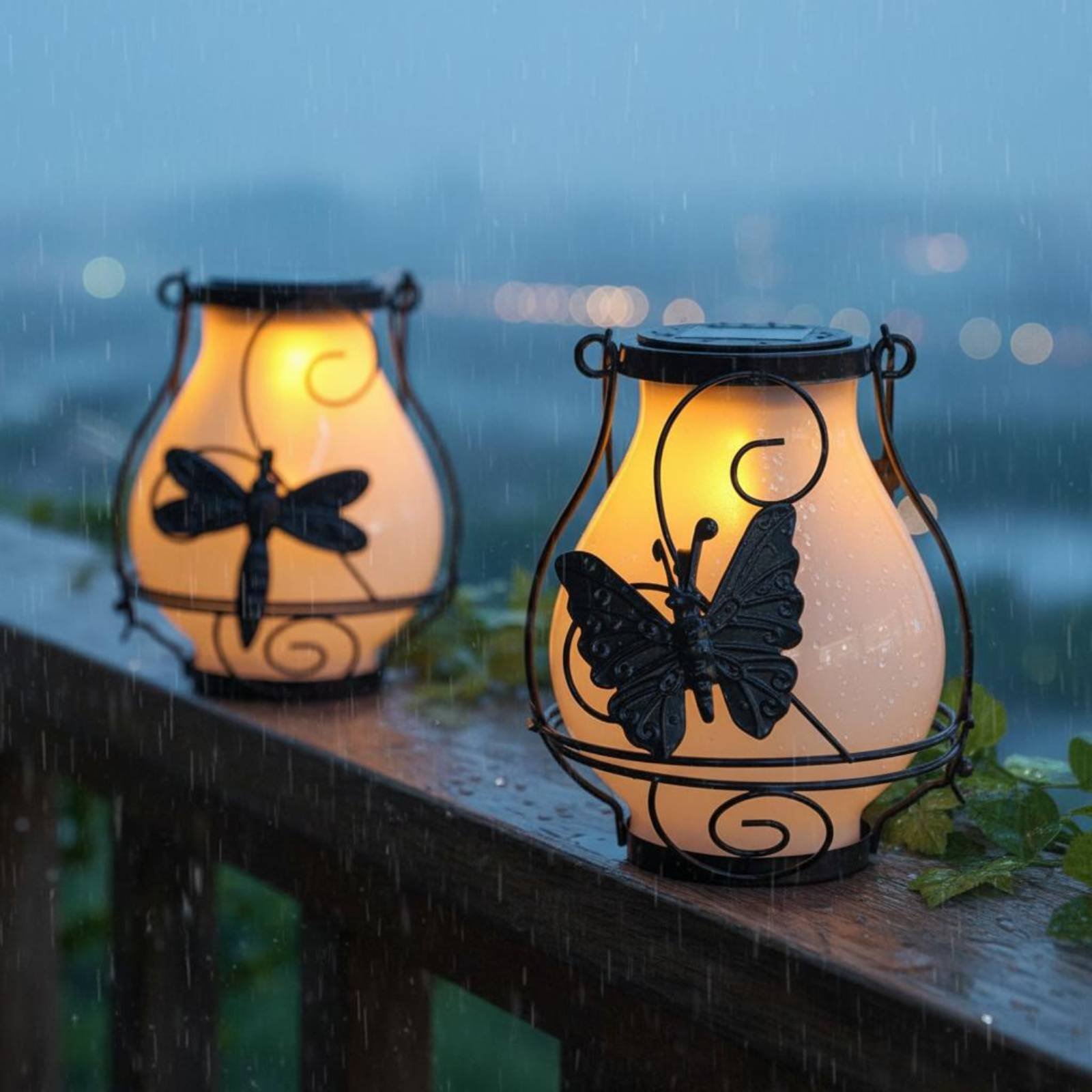Outdoor Lighting Battery Powered - 태양열 나비 랜턴 방수 나비 태양열