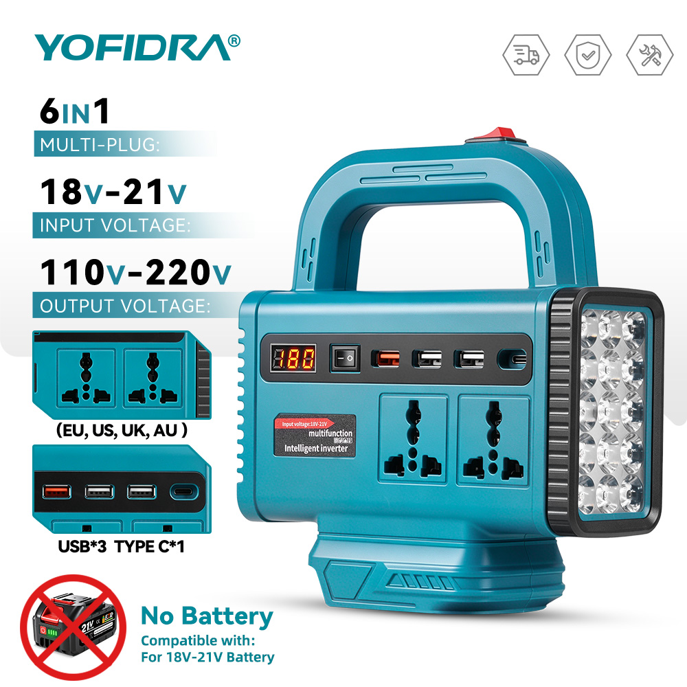 Outdoor Lighting Battery Powered - 요피드라 220V 휴대용 파워 인버터 야외
