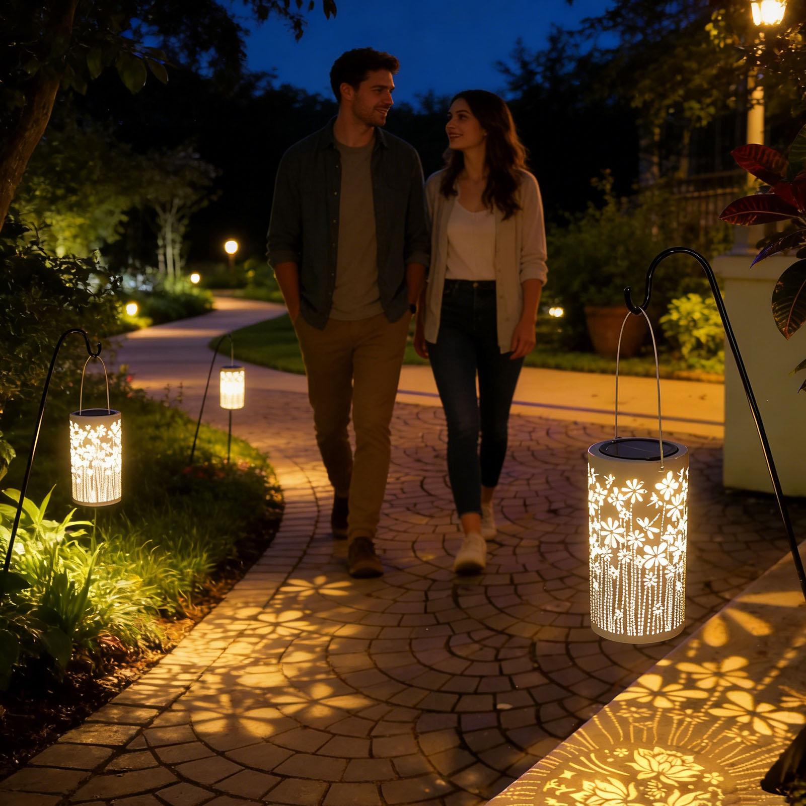 베란다용 야외 랜턴 방수 꽃 램프 장식용 태양광 조명  - Outdoor Lighting Yard Decoration 리뷰 및 가격