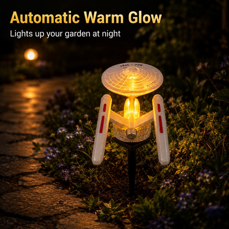 스타 트렉 USS 엔터프라이즈 솔라 가든 스테이크 라이 - Outdoor Lighting Led Fixtures 리뷰 및 가격