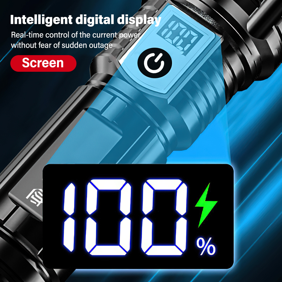 고출력 200000LM LED 손전등 내장 배터리 타입 - Outdoor Lighting Battery Powered 리뷰 및 가격