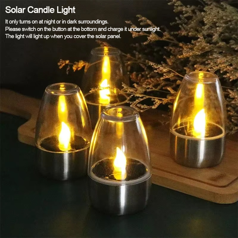 LED 태양 양초 빛 Flameless 충전식 야간 조 - Outdoor Lighting Led Fixtures 리뷰 및 가격