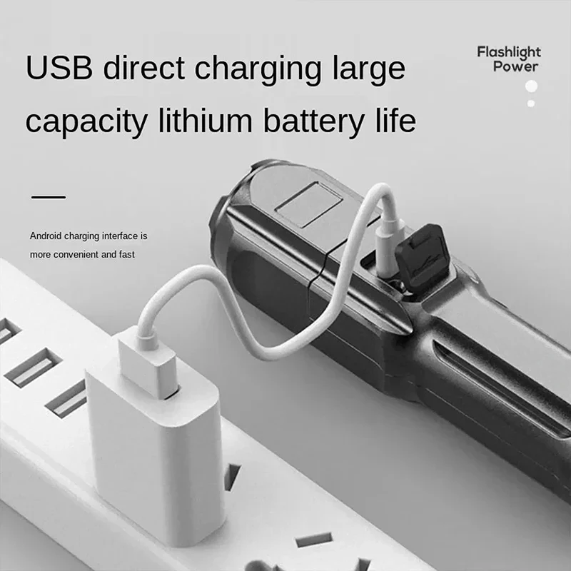 LED 캠핑 토치 손전등 고출력 충전식 USB 스포트라 - Outdoor Lighting Battery Powered 리뷰 및 가격