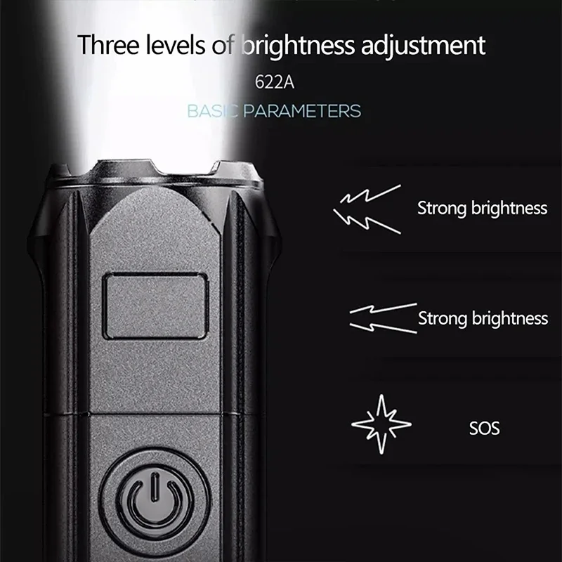 LED 캠핑 토치 손전등 고출력 충전식 USB 스포트라 - Outdoor Lighting Battery Powered 리뷰 및 가격