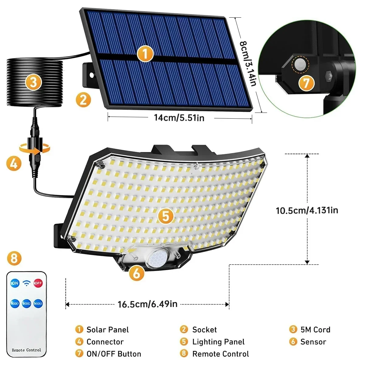 234LED 태양광 야외 조명 모션 센서 슈퍼 브라이트 - Outdoor Lighting With Motion Sensor 리뷰 및 가격