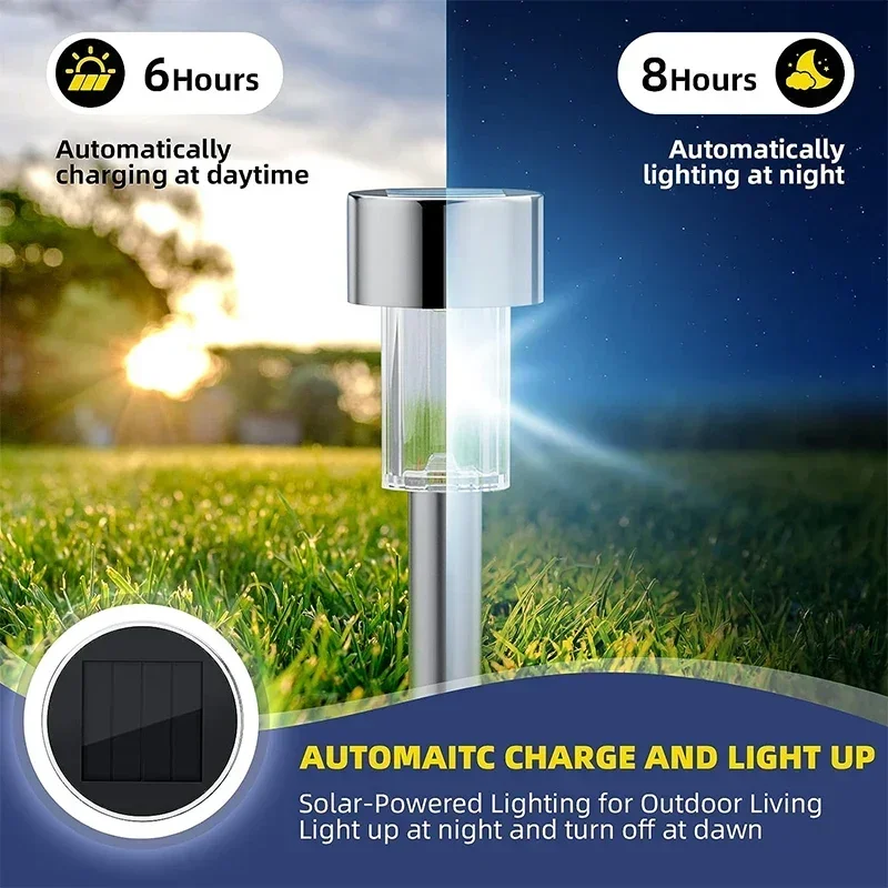 태양 야외 조명 정원 램프 태양 전원 방수 풍경 경로  - Outdoor Lighting Led Fixtures 리뷰 및 가격