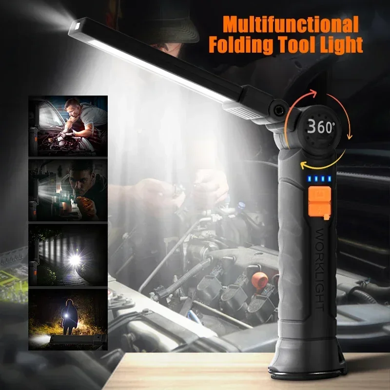 자석 및 후크가 있는 충전식 LED 손전등 작업등, 작 - Outdoor Lighting Quality 리뷰 및 가격