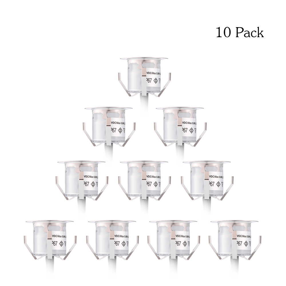 10개 32mm LED 데크 조명 0.6W 500LM  - Outdoor Lighting Recessed 리뷰 및 가격