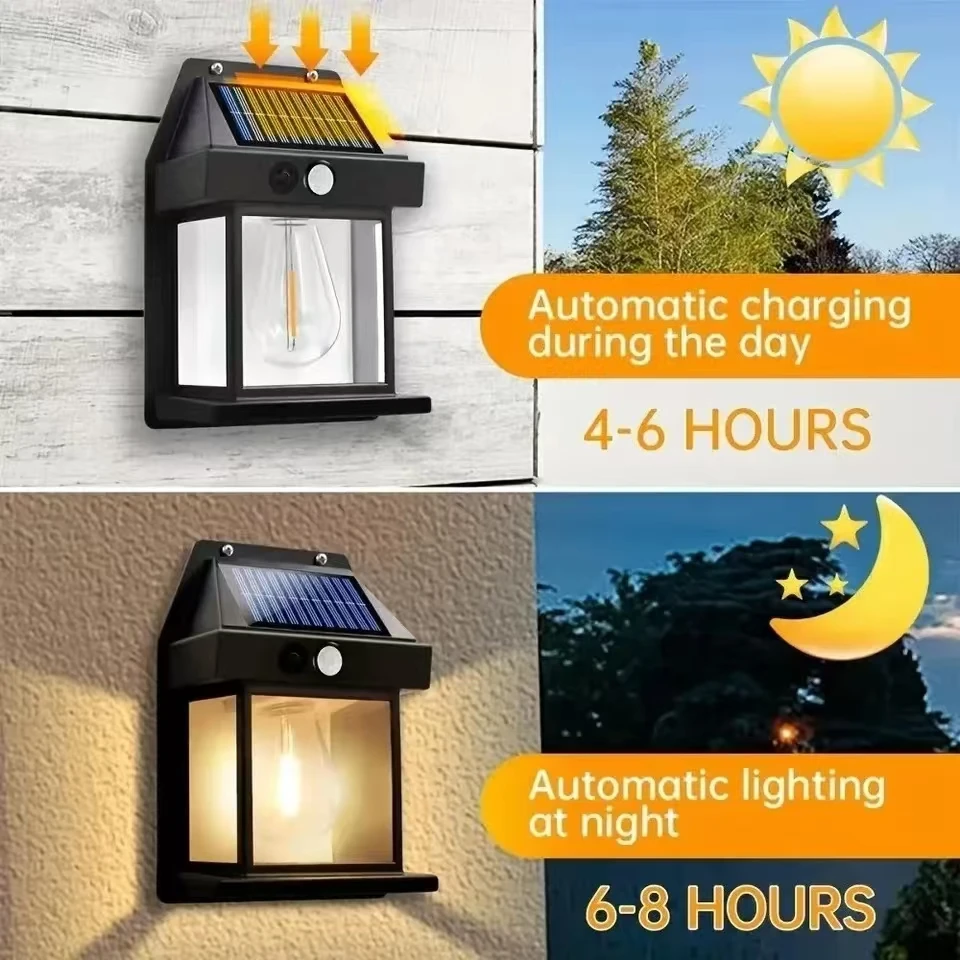 야외 태양광 텅스텐 벽등, 모션 센서 내장, IP65  - Outdoor Lighting With Motion Sensor 리뷰 및 가격