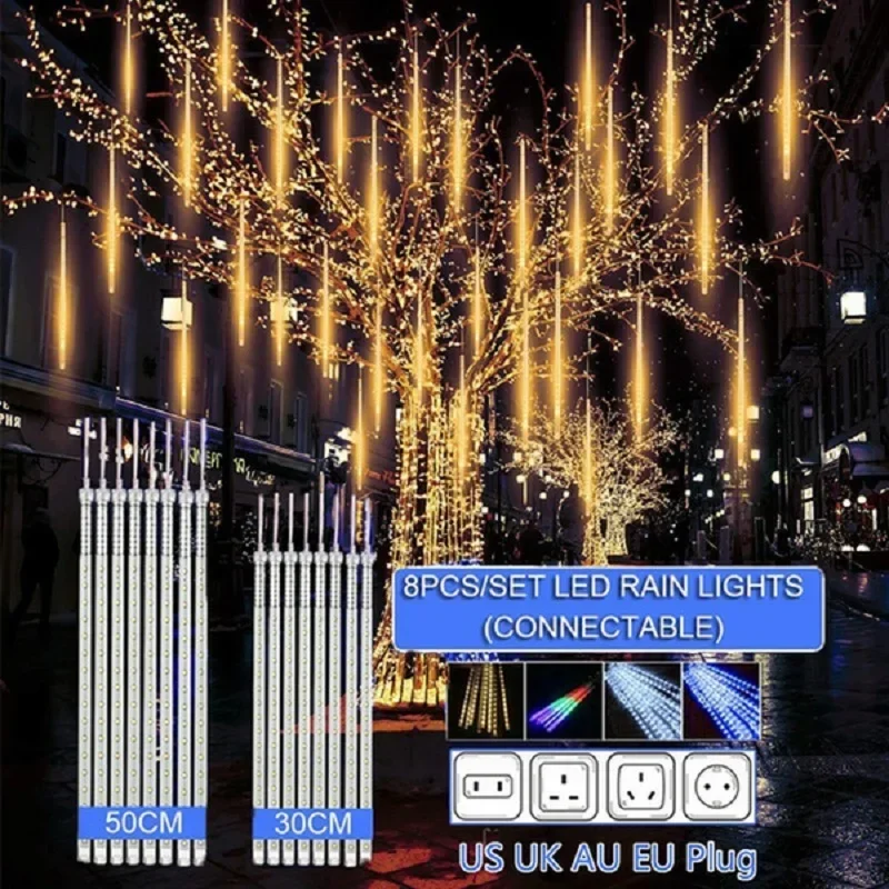 30cm /50cm 방수 유성우 비 8 튜브 LED 문 - Outdoor Lighting Youtube 리뷰 및 가격