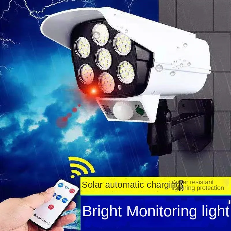 야외 태양 빛 모션 센서 보안 더미 카메라 무선 홍수  - Outdoor Lighting With Motion Sensor 리뷰 및 가격