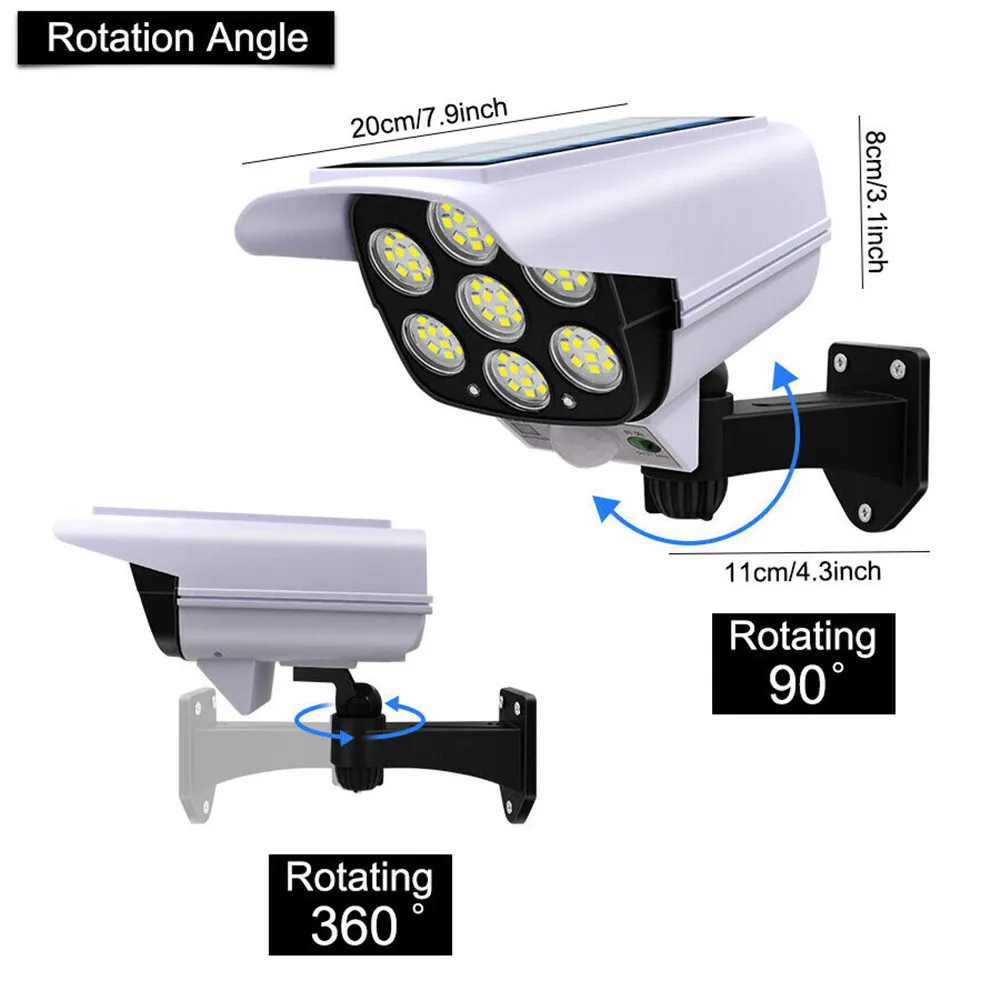 야외 태양 빛 모션 센서 보안 더미 카메라 무선 홍수  - Outdoor Lighting With Motion Sensor 리뷰 및 가격