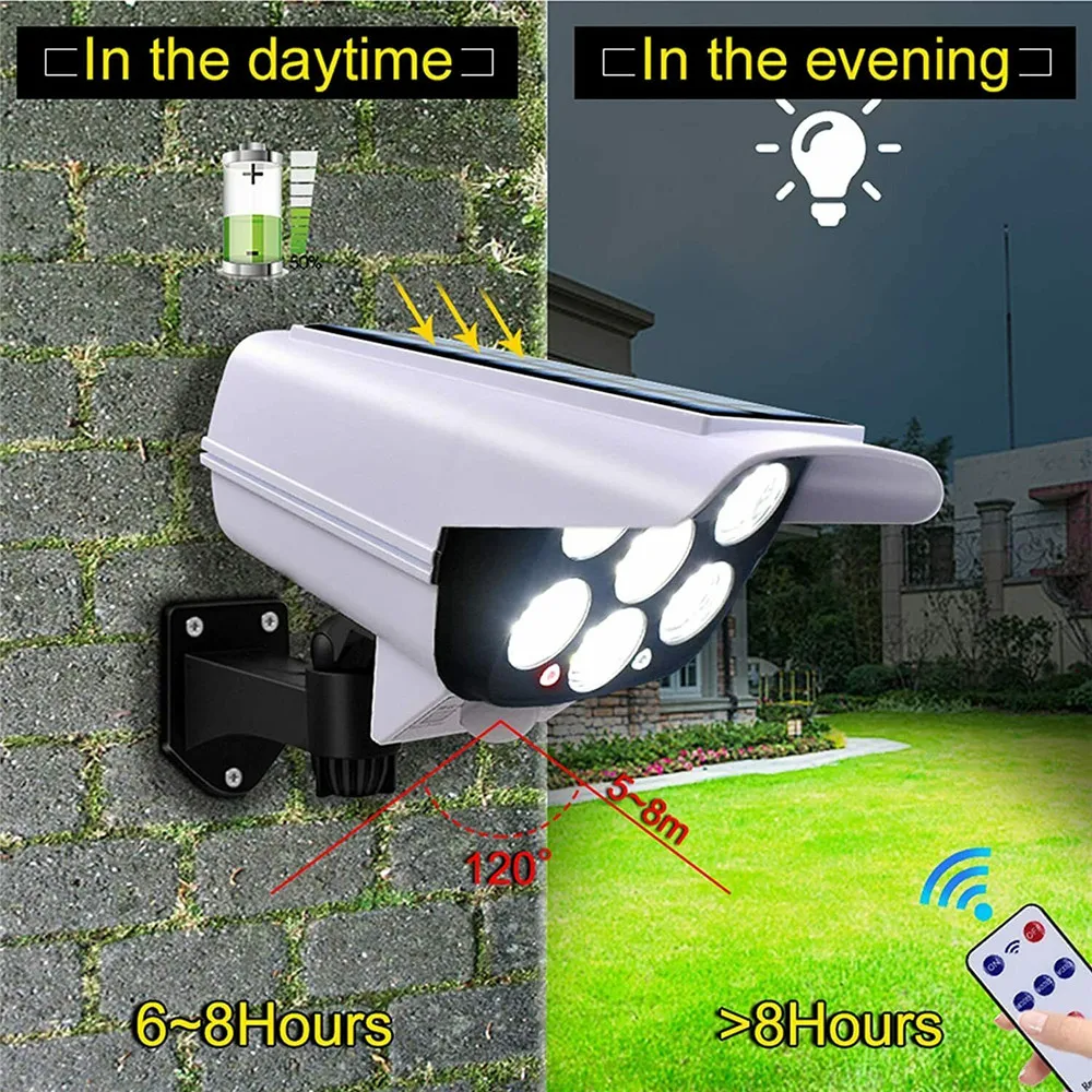 야외 태양 빛 모션 센서 보안 더미 카메라 무선 홍수  - Outdoor Lighting With Motion Sensor 리뷰 및 가격