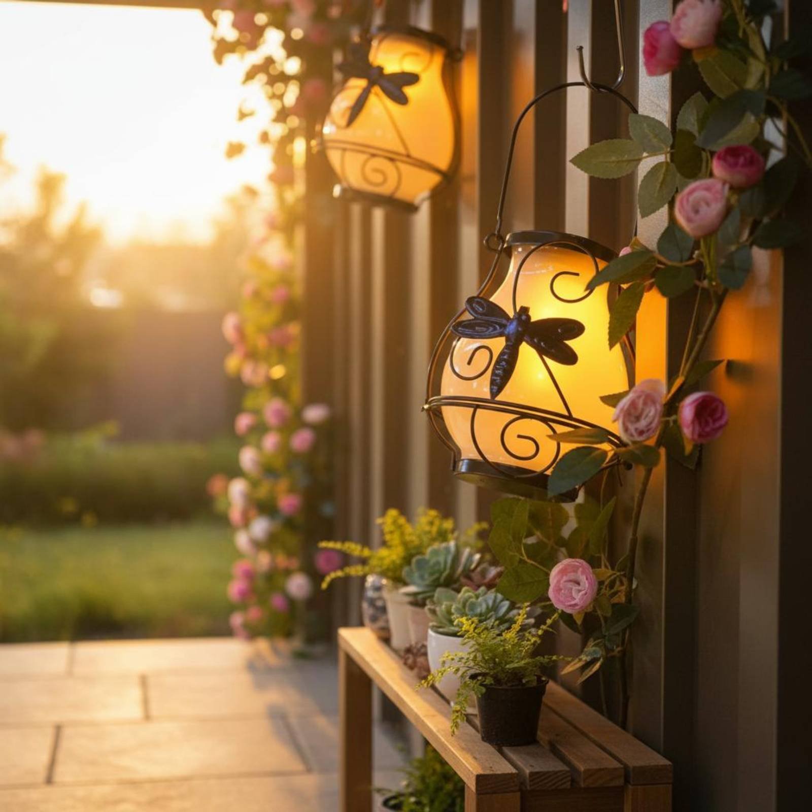태양열 나비 랜턴 방수 나비 태양열 랜턴 장식용 마당  - Outdoor Lighting Battery Powered 리뷰 및 가격