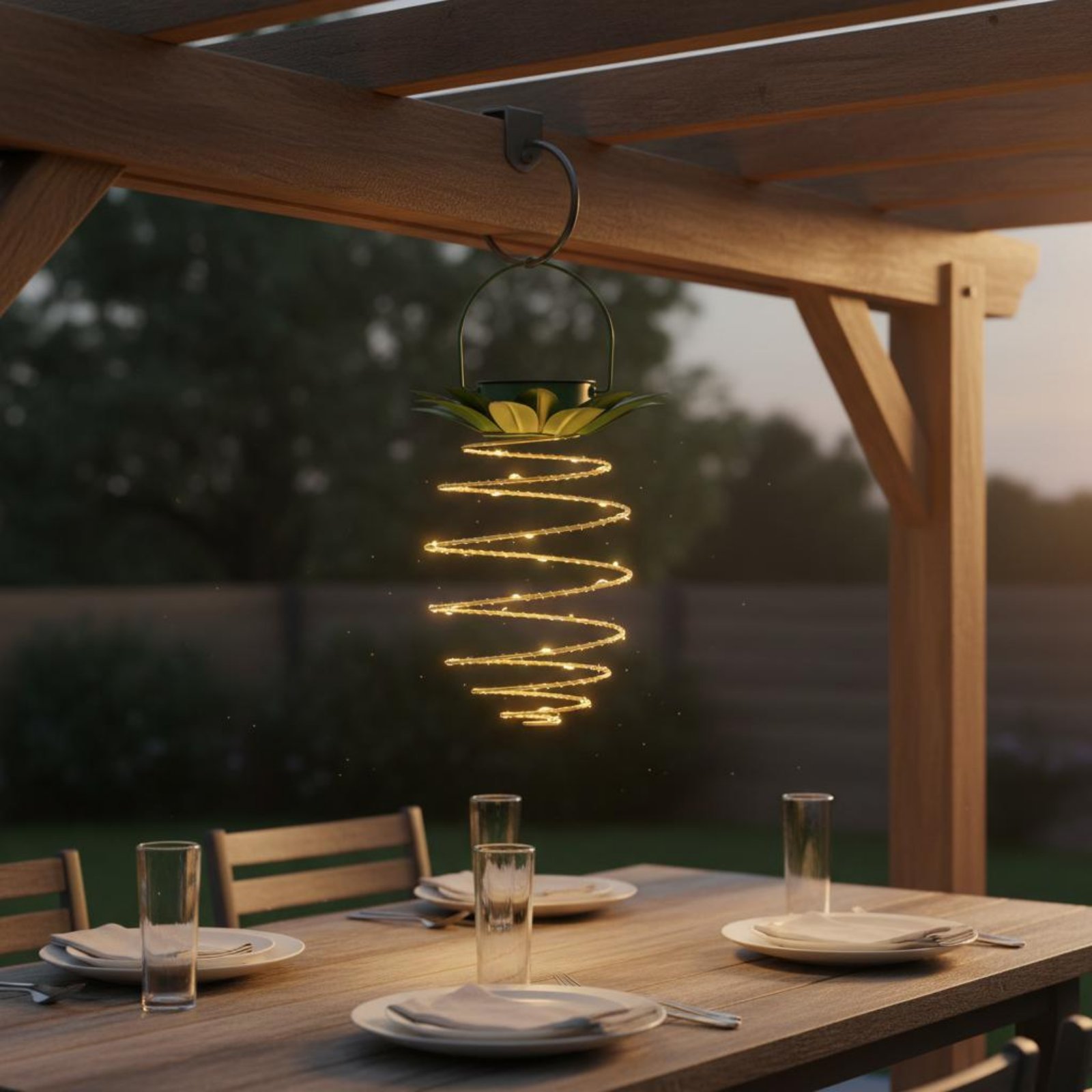 2 조각 태양열 파인애플 램프 방수 파인애플 교수형 랜 - Outdoor Lighting Battery Powered 리뷰 및 가격