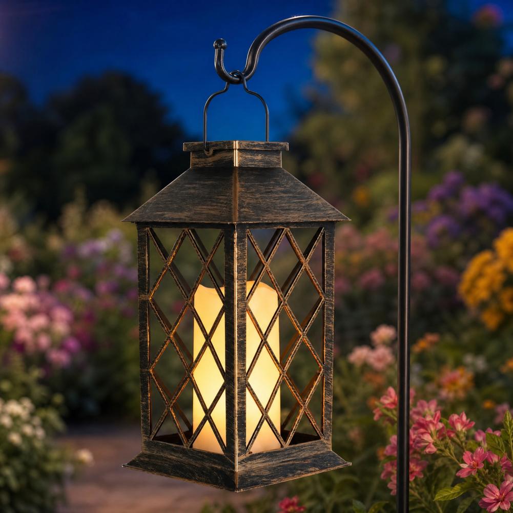레트로 태양광 랜턴, 야외용 태양광 캔들 랜턴, 걸이  - Outdoor Lighting Yard Decoration 리뷰 및 가격