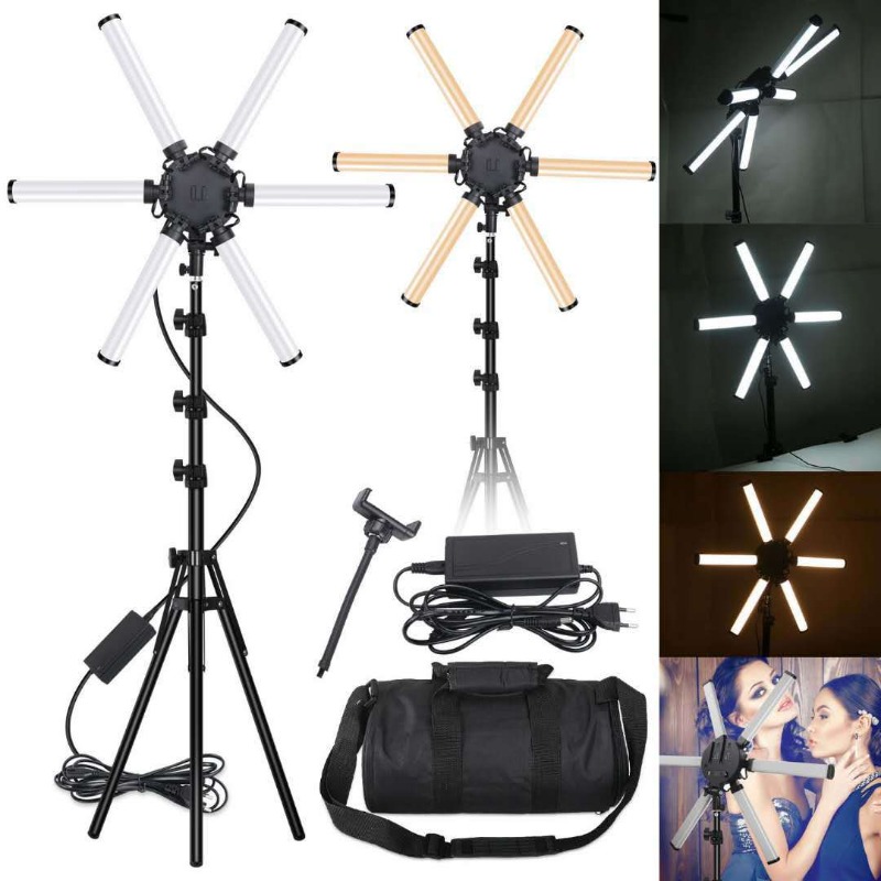 26인치 미니 6튜브 6클로 LED 휴대용 야외 촬영용 - Outdoor Lighting Youtube 리뷰 및 가격