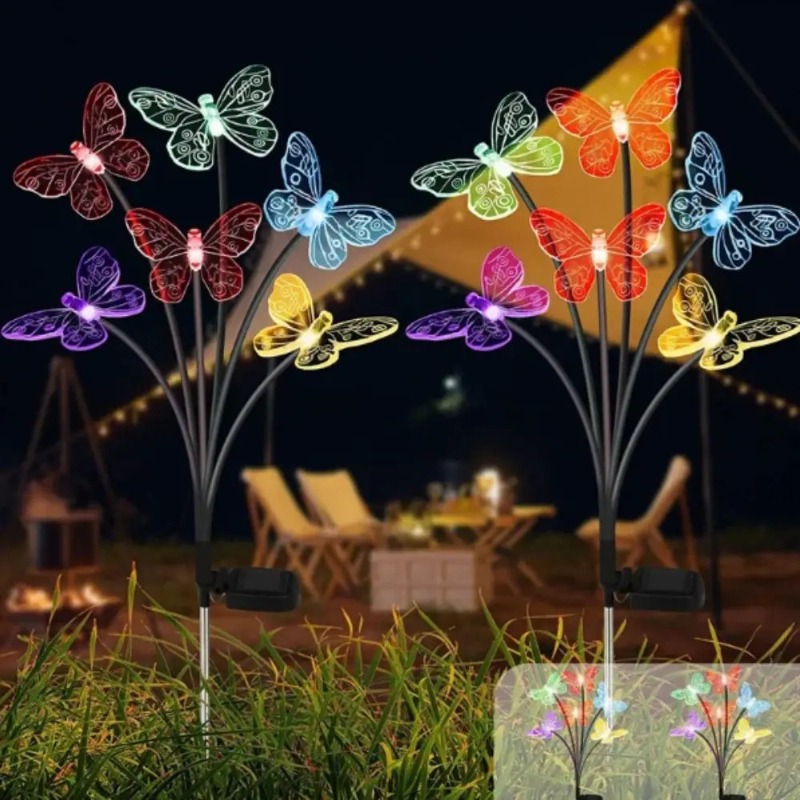 태양광 나비 조명, 방수 LED 정원 장식등 (야외 잔 - Outdoor Lighting Battery Powered 리뷰 및 가격