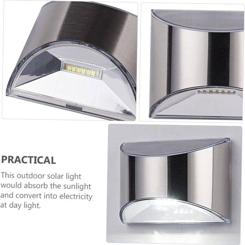 2개 세트 태양광 정원등 스테인리스 스틸 마당 벽등 방 - Outdoor Lighting Wall Mount 리뷰 및 가격