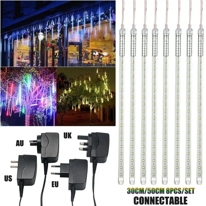30cm /50cm 방수 유성우 비 8 튜브 LED 문 - Outdoor Lighting Youtube 리뷰 및 가격