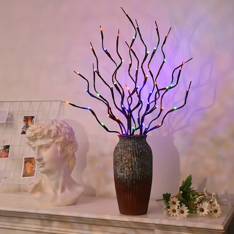 1/2PC 20LED 벚꽃 나무 가지 조명 실내외 홈  - Outdoor Lighting Battery Powered 리뷰 및 가격