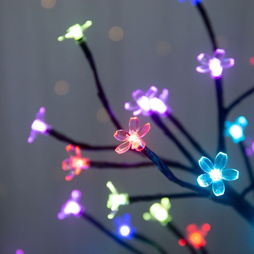 1/2PC 20LED 벚꽃 나무 가지 조명 실내외 홈  - Outdoor Lighting Battery Powered 리뷰 및 가격