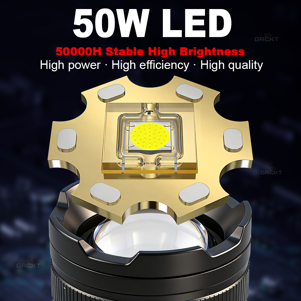 80000CD 가장 강력한 LED 손전등 고출력 전술  - Outdoor Lighting Quality 리뷰 및 가격