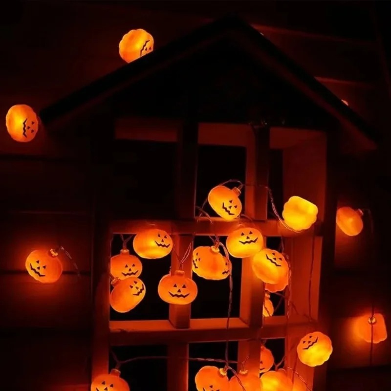 배터리로 작동되는 할로윈 호박 스트링 조명 20LED, - Outdoor Lighting Battery Powered 리뷰 및 가격