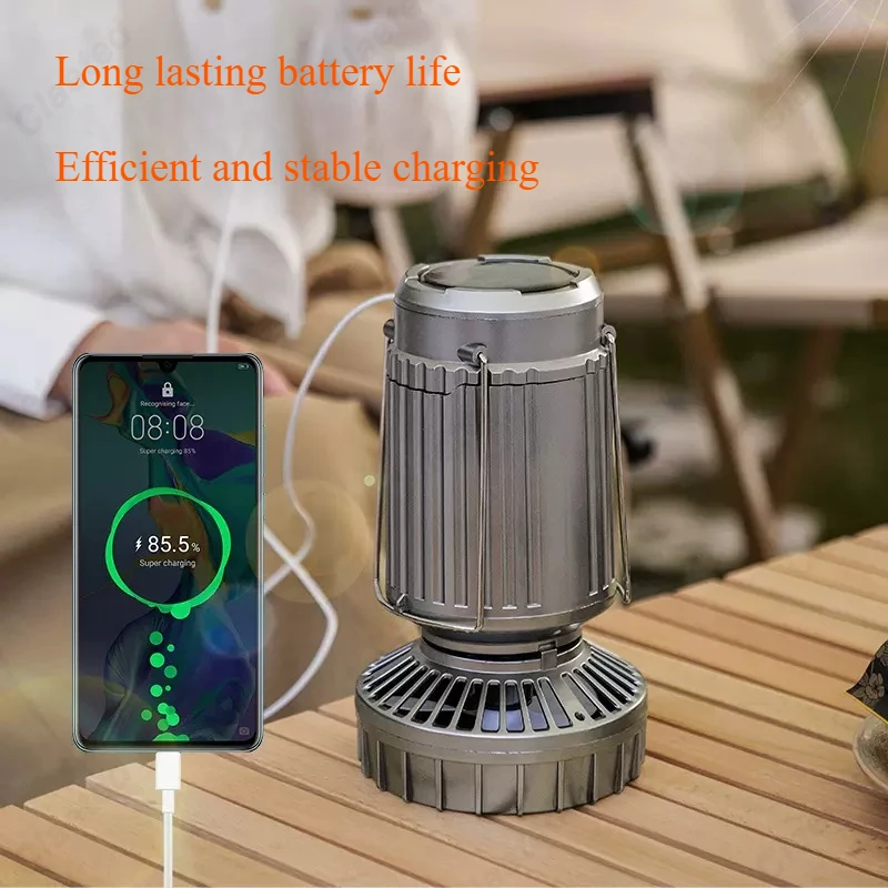 크리 에이 티브 LED 태양 광 발전 전기 팬 램프 캠 - Outdoor Lighting Led Fixtures 리뷰 및 가격