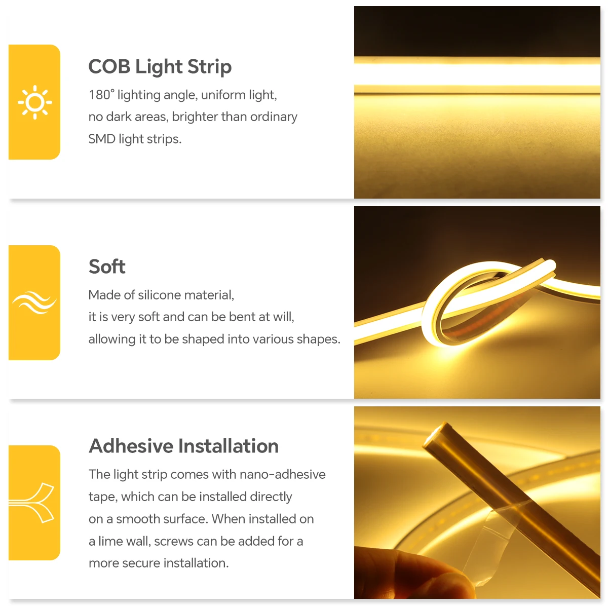 220V 리얼 실리콘 튜브 라이트 COB 네온 LED  - Outdoor Lighting Youtube 리뷰 및 가격
