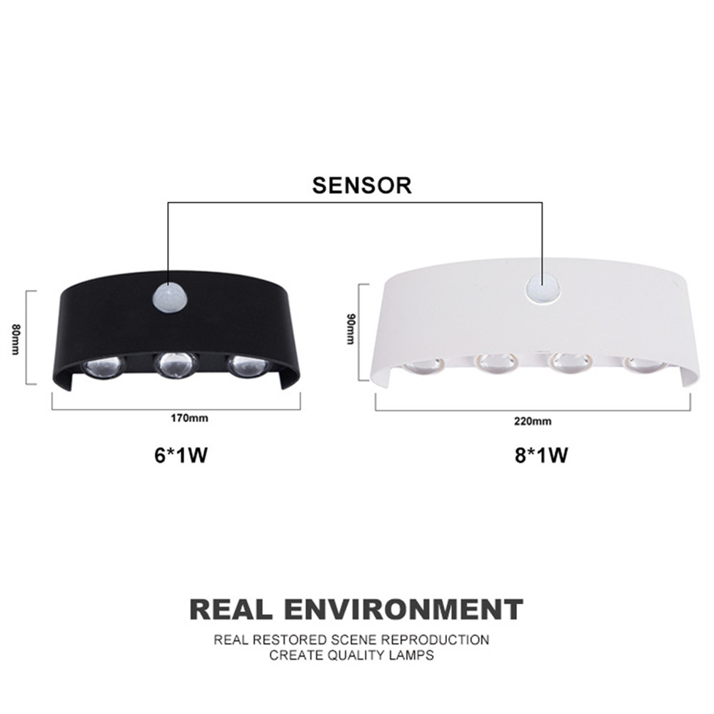 PIR 모션 센서 벽 램프 AC85-265V Water - Outdoor Lighting Wall Mount 리뷰 및 가격