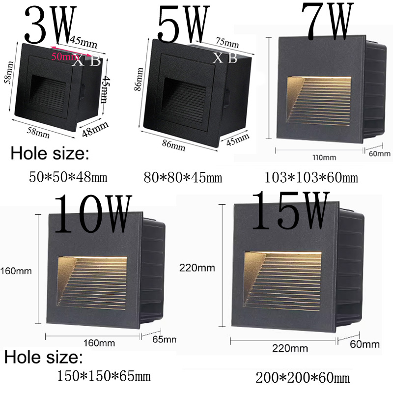 LED 벽등 계단 조명 매립형 LED 스텝 램프 통로  - Outdoor Lighting Recessed 리뷰 및 가격