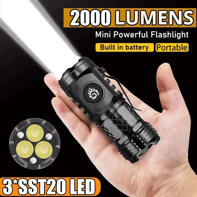 고출력 전술 플래시 라이트 3LED 미니 키체인 토치  - Outdoor Lighting Quality 리뷰 및 가격