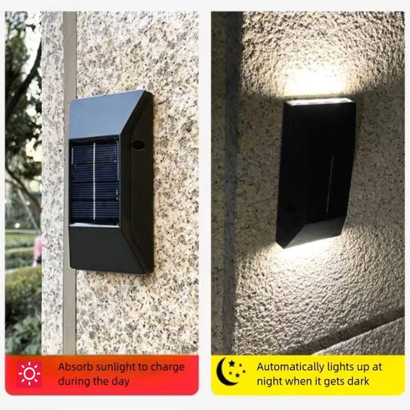 6LED 위/아래 조명 야외 정원 장식 조명 태양광 벽 - Outdoor Lighting Yard Decoration 리뷰 및 가격